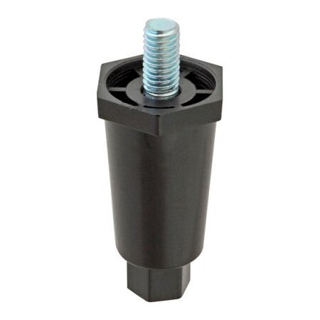 Allpoints Allpoints 1191011 Leg, 3/8-16, 2-1/2"H, Plst, Blk For Standard Keil 1191011